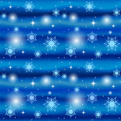 Seamless blue winter background