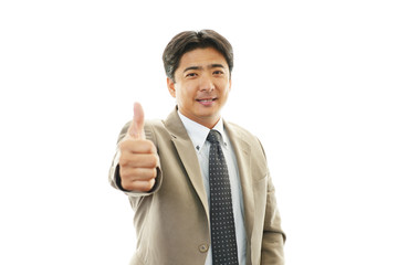 笑顔のビジネスマン