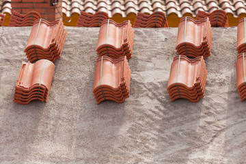 Roof under construction