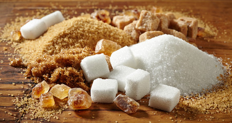 various types of sugar