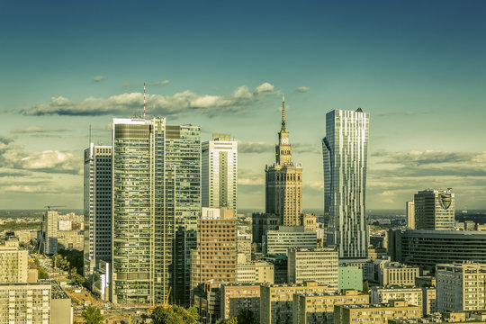 Fototapeta Warsaw downtown