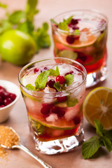 Cranberry mojito