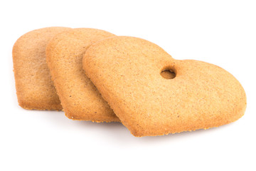 Christmas decoration: heart shaped gingerbread