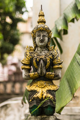 Fototapeta premium Thai angel in Wat Saen Fang , Chiangmai Thailand