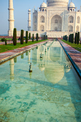 Taj mahal.famous historical monument in India,Agra,Uttar Pradesh