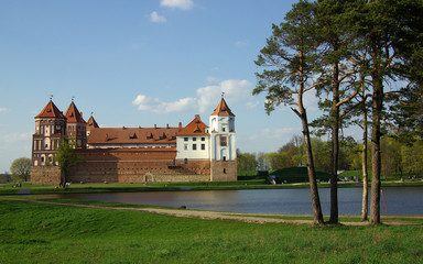Fototapeta na wymiar Mir Castle Complex. Białoruś