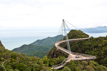 The Langkawi Sky Bridge in Langkawi Island - obrazy, fototapety, plakaty