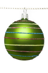 Christbaumkugel, weiß