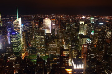 Paesaggio notturno di New York