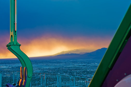 View From The Stratosphere Hotel In Las Vegas