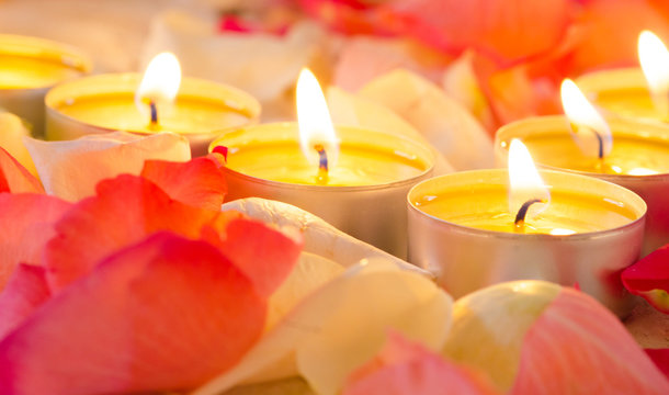 Alles Liebe: Romantisches Kerzenlicht
