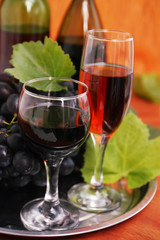 two glasses of wine