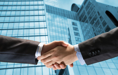 handshake of two businessmen