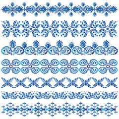 blue ottoman serial patterns three
