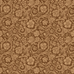 Vintage classic ornamental seamless vector pattern