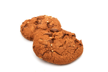 cookies with chocolate and nuts