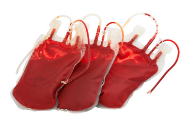 bag of blood isolated