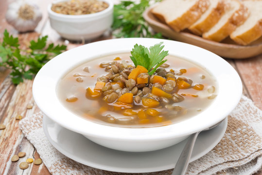 vegetable soup with lentils