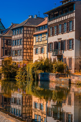 Obraz premium Sunny autumn day in Strasbourg France