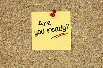 Are you ready. Cork board