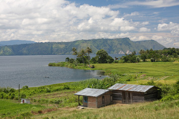 Fototapeta na wymiar Jezioro Toba - Sumatra - Superwulkan