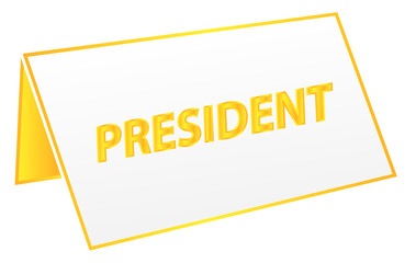 President Table Tag