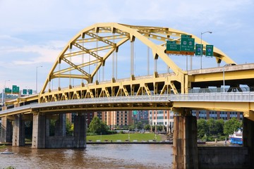 Pittsburgh bridge - bowstring tied arch bridge