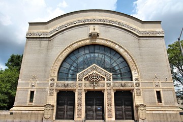 Fototapeta na wymiar Pittsburgh synagoga - Rodef Shalom świątyni