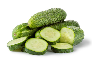Green delicious cucumber
