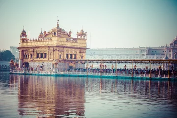 Schilderijen op glas Sikh gurdwara Golden Temple. Amritsar, Punjab, India © Curioso.Photography