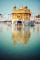 Obraz na płótnie Canvas Sikh gurdwara Golden Temple. Amritsar, Punjab, India
