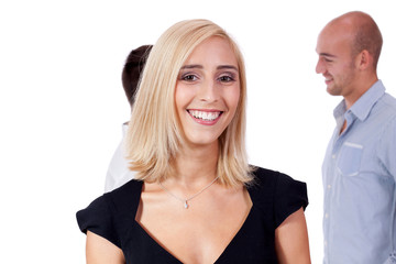 gruppe team mit chef und mitarbeitern geschäft business isolier