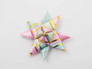 gift star bows with ribbons