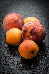 Apricots and peaches