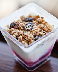 Yogurt with muesli