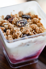 Yogurt with muesli