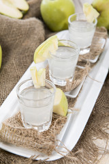 Fresh made Apple Liqueur