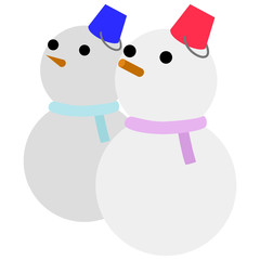 雪だるま　2体