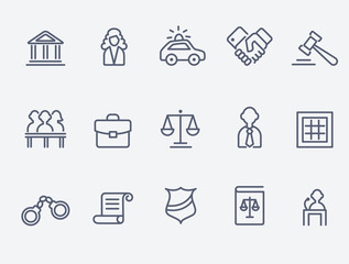Law icons