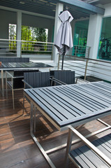 Stylish outdoor terrace