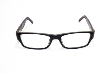 Black Eye Glasses Isolated on White