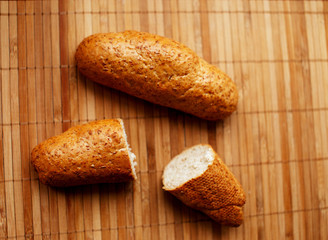 Grain bread on the table
