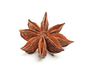 Star anise isolated on white background