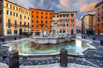 Piazza Navona, Rome. Italy - obrazy, fototapety, plakaty