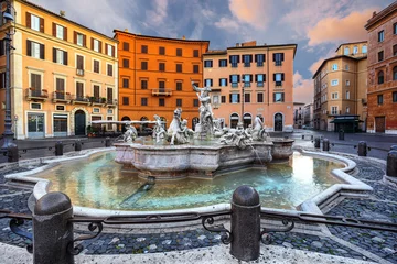 Gordijnen Piazza Navona, Rome. Italy © phant