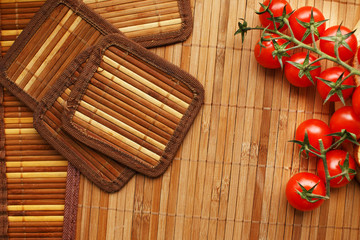 Tomatoes on the kitchen table