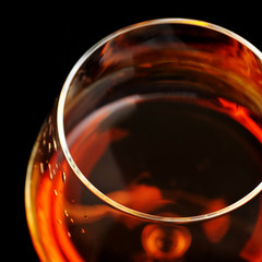 brandy in glass