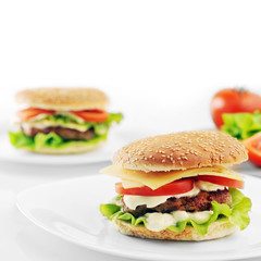 hamburger with cutlet