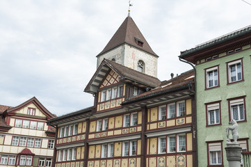 Appenzell, historische Altstadt, Sonntagsausflug, Schweiz