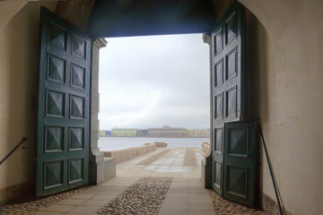 View of the Neva river from the fortress